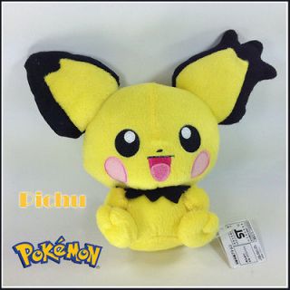 Pokemon Plush Pichu Spiky eared Soft Toy Stuffed Animal Soft Doll 