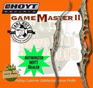 New HOYT Gamemaster Game Master II Recurve 62 45lb FREE Ship Save Big 