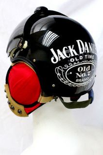 Jack Daniels Air Jet Fighter and Helicopter Pilot Helmet  