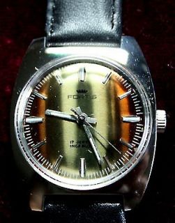 MENS COLORFUL 1970s SWISS MADE FORTIS WRIST WATCH
