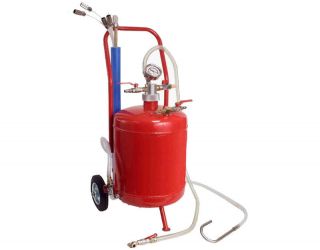 PORTABLE ROLLING OIL FLUID AIR VACUUM EXTRACTOR TANK HOLDING DRAIN 