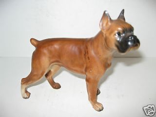 Vintage Enesco Porcelain Boxer Dog Figurine