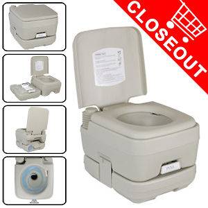 Portable 2.8 Gallon Toilet Flush Camping Travel Outdoor/Indoor Potty 