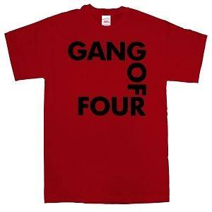 New Authentic Gang of Four Red Mens T Shirt 