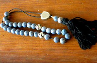 comboloi worry beads sterling silver sodalite stone ,prayer beads