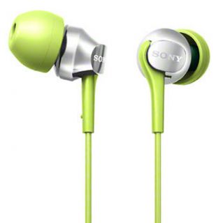 Sony MDR EX100LP In Ear Earphone Headphone Stereo Music Lime Green