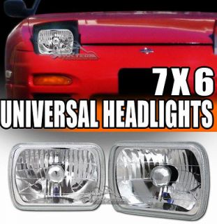   H6052/H6​054 Sealed Beam Replacement Chrome Clear Headlights L+R 13