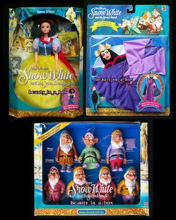 Snow White Seven 7 Dwarfs Disney Dolls Barbie Evil Queen Mask Costume 