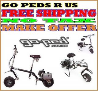 GO PED RIOT 46 GAS POWERED SCOOTER / TRAIL RIPPING GO PED! GO PE