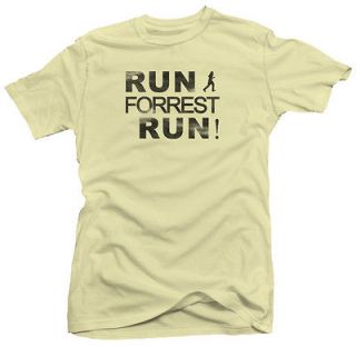 Run Forrest Movie Retro Gump Grunge Funny New T shirt