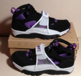 New Nike Air Trainer Huarache Black/Purple Athletic Shoes Mens 11