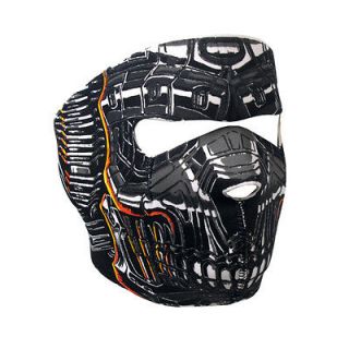 in 1 Reversible Motorcycle Biker, Ski, Neoprene Face Mask   Neon 