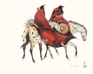 The Loss Carol Grigg Print Ethnic Native American Horses Southwest 