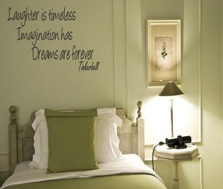   lettering TINKERBELL QUOTE sticky word wall ar Decal quote Letters