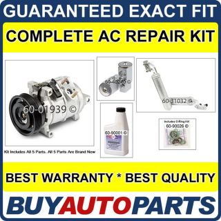 BRAND NEW COMPLETE AC REPAIR KIT WITH COMPRESSOR & CLUTCH FOR CHRYSLER 