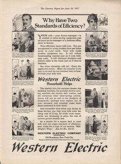 FA 1917 WESTERN ELECTRIC WASHER DISH SEWING MACHINE STOVE RANGE OVEN 
