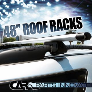48 ALUMINUM ROOF TOP RAIL RACK CROSS BARS CARGO CARRIER CAR WAGON SUV