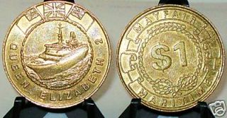Slot Machines Coins $1 Qe2 QUEEN ELIZABETH Cruise Ships