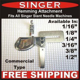 Hemming Attachment Fits SINGER Featherweight 221, 222 COMMERCIAL TYPE 