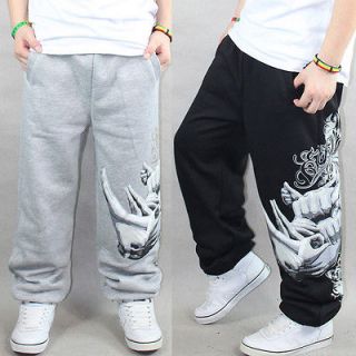   graffiti Men Hip Hop Skate Trousers Rap Loose Parkour sport Ball pants