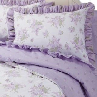 Simply Shabby Chic Lilac Wisteria Duvet Cover Set King 3pc Floral 