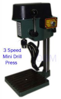 Mini Drill Bench Press Jeweler Hobby 8500 RPM 3 Speeds 