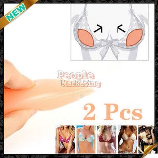   Pair Invisible Silicone Bra Push Up Insert Breast Enhancer Fashion