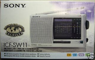 NEW* SONY ICF SW11 12 Band AM FM SW Shortwave Radio