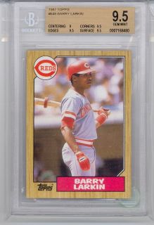 1987 Topps Barry Larkin HOF RC (Subs 3 9.5s/1 9) (#648) BGS9.5 BGS