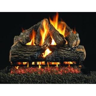Peterson Real Fyre Vented Gas Fireplace Log Set   CHDG4 24 Charred Oak