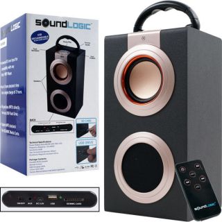Brand New Sound Logic Rechargeable Portable Media Speaker with USB 