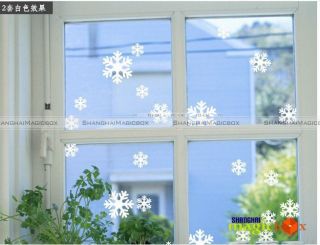 Art Decor Wild Section Wall/Window Glass Sticker Christmas Snowflake 