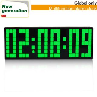 Digital Big Jumbo LED snooze wall desk alarm count down novelty clock