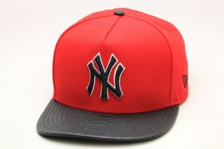   New York Yankees Snake Skin Strapback Hat [Red] Snapback Limited Edt