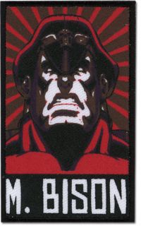 Patch STREET FIGHTER II NEW HD Remix M. Bison Anime Cosplay Licensed 