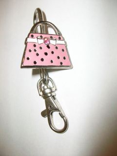 Ladies ALEXX Pink Purse Key Finder w/ Pink Rhinestone