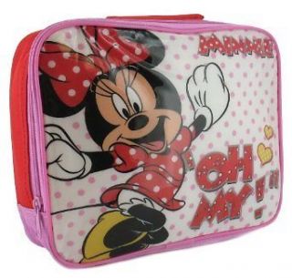Minnie Mouse OH MY Pink DISNEY OFFICIAL Lunch Bag Box Insulated