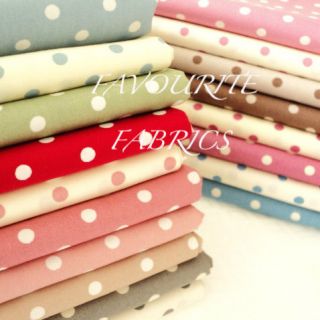 MOD POLKA DOT 100% COTTON FABRIC by the metre DOTS SPOTS from 