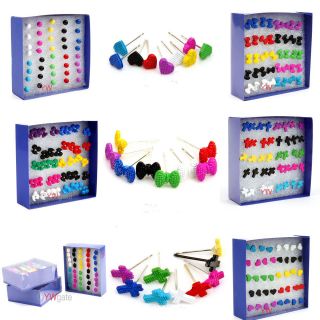   for 20Pairs Wholesale Lots Mixed Enamel Stud Earrings Free Shipping
