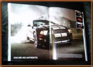 NEW! 2012 Sales Brochure for Shelby Cobra Mustangs (p1gg)