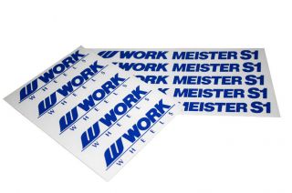 Work Meister S1 replacement wheel stickers, spoke + lip