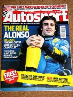 Autosport 9/6/2005* The REAL ALONSO   RALLY TURKEY   BRANDS BTCC 