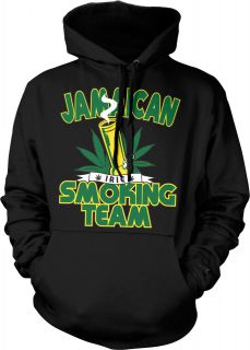 Jamaican Smoking Team Hat Hoodie SweatshirtJamaica Weed Reggae Mary 