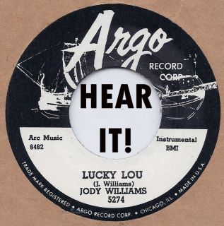 Blues/Rockabilly JODY WILLIAMS – LUCKY LOU / YOU MAY   ARGO 