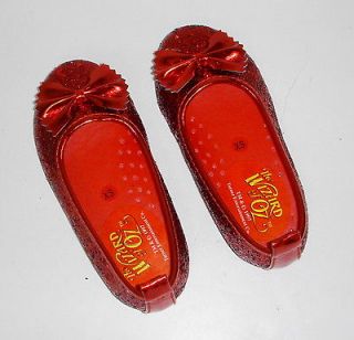 Wizard of Oz WOZ Dorothy Deluxe Ruby Slippers Shoes #39905 Child Size 