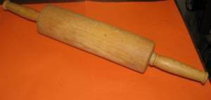 Wood Handle Vintage Wooden Antique Pastry Rolling Pin