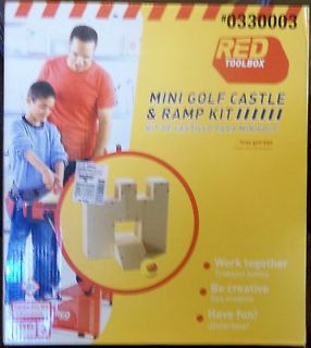   Father Son Project Mini Golf Castle Kit Wood Ramp Carpentry NEW