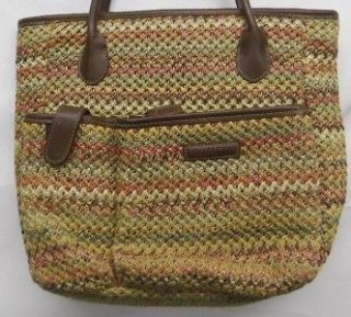 ROSETTI Multi Colored Beige Brown Purse Bag Handbag