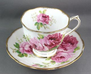 Lovely Royal Albert American Beauty Pattern China Cup & Saucer