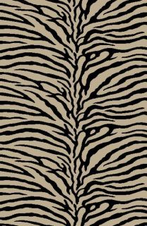   Zebra Animal Skin Area Rug 8x11 Safari Carpet : Actual 7 6 x 9 10